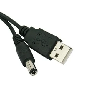 Univerzálna USB Muž 2,0-5,5 mm Konektor DC 5V Nabíjačka, Napájací Kábel, Adaptér, Kábel 5V DC Barel Konektor Napájacieho Kábla Konektor