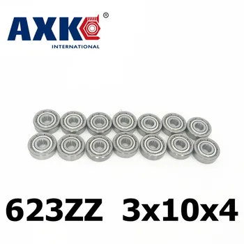 Axk 623zz Ložiská Abec-5 10pcs 3x10x4 Mm Miniatúrne 623-2z Guľkové Ložiská 623 Zz Emq Z3v3 Kvality
