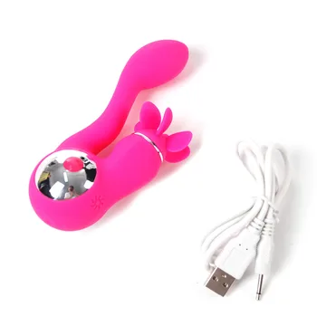 USB Otáčania Duálny Vibračné Motory G mieste Vibrátory pre Ženy,Sex Hračky pre Ženy, Dospelých Dildo Vibrátor pre Ženy Čarovná Palička AV