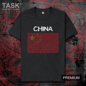 Čínskej ľudovej Republiky CHN mens t tričko nové Vrcholy t-tričko Krátky rukáv šaty mikina národného tímu krajiny bežné bavlna
