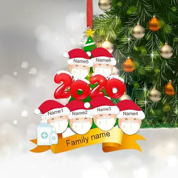 2020 Karantény Najlepšie Vianočné Priania Party Dekorácie Dar Santa Claus S Maskou Osobné Vianočný Strom Ornament Všetky Série