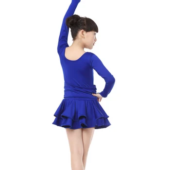 Dievča Módneho Latinskej Šaty, Oblečenie Tanečné Šaty Pre Latinskú Deti Súťaže Praxi Sukne Sála Deti Strany Latinskej Oblečenie