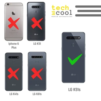FunnyTech®Silikónové puzdro pre LG K51s l fráza Nasledovať svoje sny trikolóra pozadí