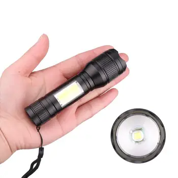 Taktické Zoomovateľnom LED, 3 Režimy Lampy Baterky Baterky Deti Baterka