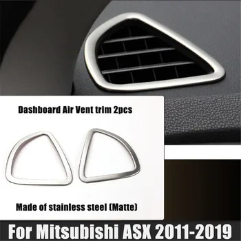 DoColors auto styling Nehrdzavejúcej Ocele Auto uprostred air vent dekoratívne rám auto-styling prípade Mitsubishi ASX,auto Príslušenstvo