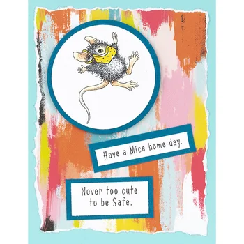 Maskovaný Myši Majú Myší Home Deň Pobytu Myší Jasné, Transparentné Pečiatka Zápisník pre Karty Album, Aby Diy Plavidlá Pečiatka 2020