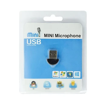 Mini USB 2.0 Mikrofón pre Notebook/Stolový Prenosný Ovládač-Free s USB Audio Prijímač, Adaptér Mikrofón pre PC, Notebook