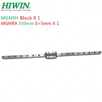 Doprava zadarmo HIWIN Nehrdzavejúcej Ocele 2ks MGN9 250 mm Železničnej 1pcs MGN9 350 mm rail s 3ks MGN9H Kočíky pre 3D Tlačiarne Pro