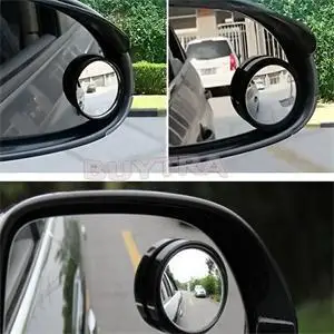 2ks/set Užitočné Auto zrkadlo Široký Uhol Kolo Vypuklé Blind Spot zrkadlo na parkovanie Spätné zrkadlo Dažďový Tieni Auto Príslušenstvo