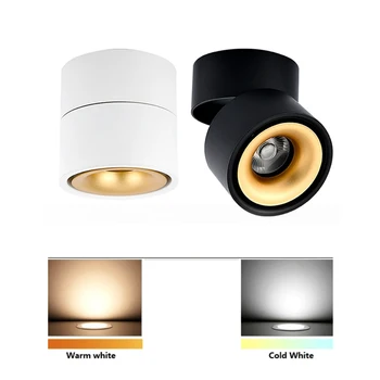 5W LED Povrchovú montáž Stropné Lampy ,Sklopné A 360 Stupňov Otočná Stmievateľné Pozadí Spot Light Osvetlenie Zariadenie Dropship