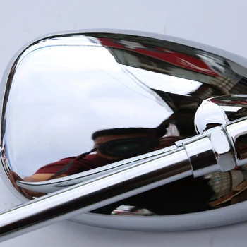 10 mm Motocyklové Príslušenstvo Bočné Zrkadlo Chrome oválne Motorke Spätné Zrkadlá PRE YAMAHA FZ6N FZ1N MT01 MT03 VMAX 1700 T VMAX
