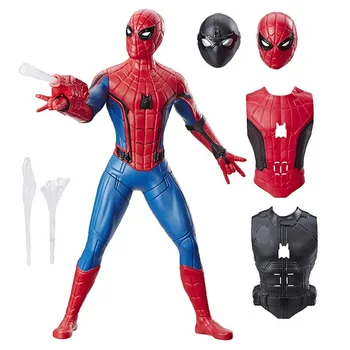 Nový 3 V 1 Marvel Hrdinu Spider-Man Akcie Obrázok Bábiky Model Vyhovoval Spiderman Zdobiť Znejúce Bábika Cartoon Deti Predstierajú, že hrať Hračka