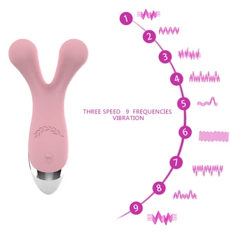 9 Frekvencie Vibračného Y Typ Bradavky Stimulátor Vibrátor pre Ženy Stimulácia Klitorisu Vibrátor Masturbator Sexuálne Hračky Pre Ženy