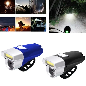 Cyklistické Svetlo na Bicykel USB Nabíjateľné Bicyklov Svetla Dvojité Perličiek Požičovňa Riadidlá LED + KLAS Nepremokavé Predného Svetlometu Svetlé
