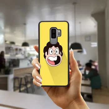 Cartoon Steven Vesmír na Pevnom PC TPU Telefón puzdro pre Samsung Galaxy A5 A7 A8 J3 J4 J6 J7 J8 2017 2018 S7 S8 S9 S10 Pluss Tašky