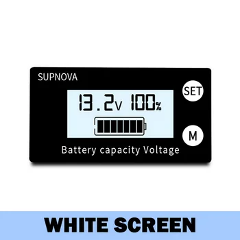 Kapacita batérie Indikátor Olovené Lítium Auto, Motocykel Napätia, Voltmeter S LCD Displej Elektriny Detektor
