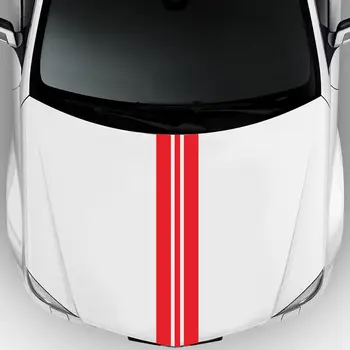 Univerzálny Racing Stripes Auta, Kapota Nálepky Motor Kryt Kapoty Výbava DIY Obtlačky Pre Honda/VW/Toyota/BMW/Mazda