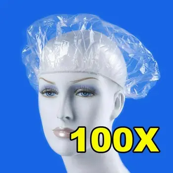 100x Jednorazové Čiapky, Vlasové Sieťky Salón Krásy, Spa Kryt Hlavy Klobúky Mop Hygieny