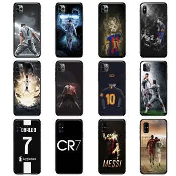 CR7 Cristiano Ronaldo Lionel Messi Telefón puzdro pre iPhone 11 12 Pro XS MAX 8 7 Plus X XR Samsung Poznámka 10 S9 10 20 A51 Plus Ultra
