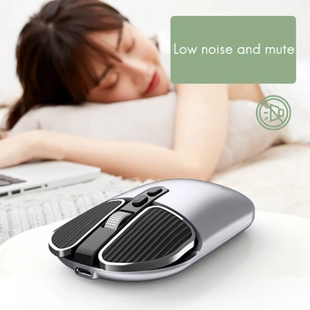 M203 Wireless Mouse Home Office Stlmiť Nabíjateľná Bluetooth 5.1+2.4 G Duálny Herný Počítač Myš