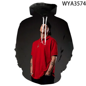 2020 Nové Príležitostné Rapper Eminem 3D Tlač Hoodies Muži, Ženy, Deti Hip Hop Harajuku Streetwear Módy v Pohode Pulóver s Kapucňou