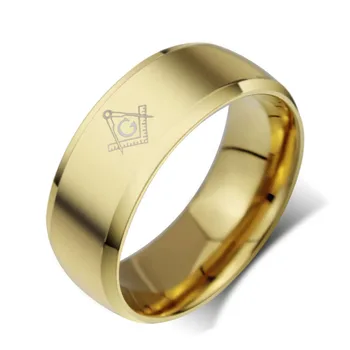 2019 Predaj Ponáhľal Unisex Šperky Anillos Veľkoobchod Slobodomurárstva Krúžky Pre Nehrdzavejúcej Ocele Kúzlo Šperky Koktail Príslušenstvo Bijoux
