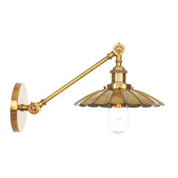 Žehlička Dáždnik LED Nástenné Svietidlá 20 cm Nastaviteľné Rocker Rameno Spálňa Svetlá Zlatá Nástenné svietidlo Kúpeľňa Zrkadlo Svetlo Nášivka Murale