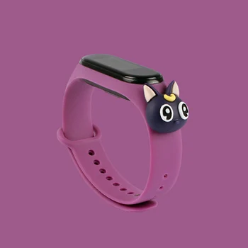 Mi pásmo 5 Popruh náramok Cartoon Kapela Náhradné silikónové náramkové pás Smart watchband Náramok pre Xiao Mi Band 4 3 M5 popruh