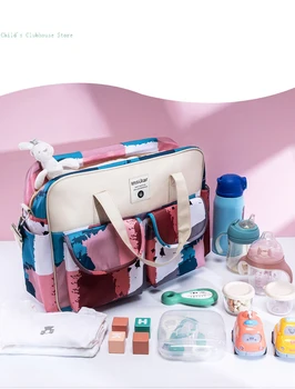 Jednoduchý-ramenný messenger prenosné múmiový taška nepremokavé veľká-kapacita multifunkčné matka a dieťa výlet taška