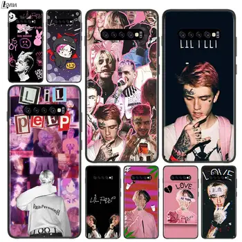 Rapper Lil Peep pre Samsung Galaxy Note 20 S20 FE Lite Ultra 10 9 8 Pro S10E s rezacím zariadením S10 5G S9 S8 S7 S6 Plus Black Telefón Prípade