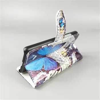 Nový Butterfly Kvet Vlajka Designer Wallet Flip Stojan Knižné Prípade Meizu M6S/ Meilan S6 5.7 palcový Dual sim