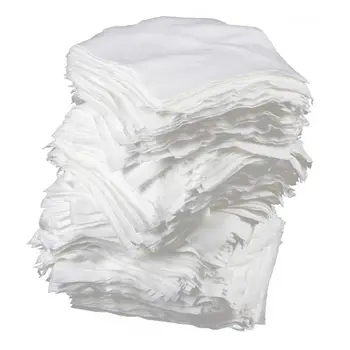 Bezprašné čistých priestorov Stierač utieranie tkaniny 4 palca x 4 palce, 400 Ks Biele