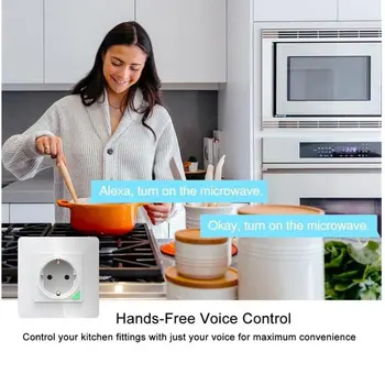 Multifunkčné Wifi Smart sieťovej zásuvky Hlasové Ovládanie Inteligentných Domov Bezdrôtový Zásuvky Zásuvky Pracujú s Alexa Domovská stránka Google Tuya