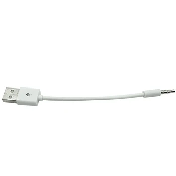 3,5 mm Konektor/Konektor na USB 2.0 nabíjačka, Dátový Kábel M Zvuku pre Slúchadlá, Adaptér, Kábel pre ipod shuffle 3. 4. 5. 6. 7. 100ks