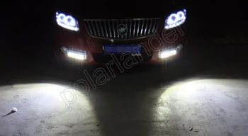 Nepremokavé 10pcs 18 mm Eagle Eyes Denných prevádzkových Svetlo LED Vysoký Jas DRL Auto Práce Svetlá Zdroj auto Lampa