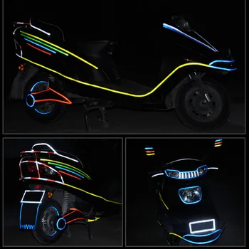 Reflexné Pásky Fluorescenčné MTB Bicykel Bicykel Cyklistické MTB Reflexné Nálepky, Lepiace Pásky na Bicykli Nálepky Cyklistické Doplnky
