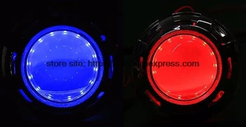 Vysoká Kvalita Viacerých farieb RGB LED 360 Stupeň Démon, Diabol Oko Pre Mitsubishi ASX Lancer ex Outlander Pajero diaľkové ovládanie