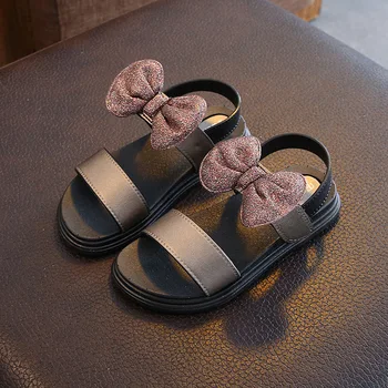 Deti topánky Dievčatá sandály 2021 lete nové kórejské dievčatá non-slip flitrami pláže topánky veľké deti, študentov, bežné sandále Škola s