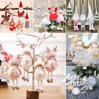 Vianočné Ozdoby Snehové Vločky, Hviezdičky Angel Girl Vianočný Strom Závesné Dekorácie Vianočné Party Decor