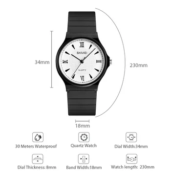 Dámske Hodinky Quartz-hodinky Unisex Jednoduché Módy PU Pás Quartz Hodinky Dámske Hodinky Reloj Mujer Montre Femme Hodiny 1422