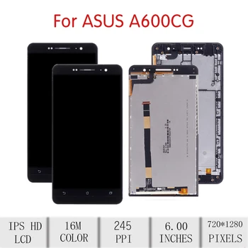 PÔVODNÝ Pre ASUS Zenfone 6 A600CG Dotykový LCD Displej Digitalizátorom. Montáž Pre Asus a600cg Displej withFrame Nahradenie A601CG T00G