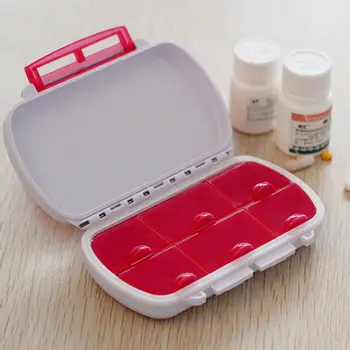 Prenosné Zdravotnej Starostlivosti Candy Farby Zoradiť Skladacie Vitamín Medicíny Pilulku Box Make-Up Skladovanie Prípade Kontajner Pilulku Prípadoch & Štiepačky
