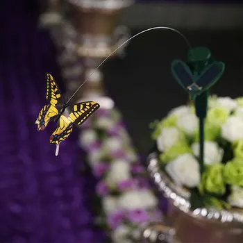 Otočná Tanec ABS Vibrácií Stimulátor Butteryfly Novinka Solárne Záhradné Dekorácie