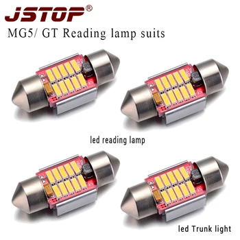 JSTOP 4piece/set M G5 vysoko kvalitné led svetlá na čítanie auto žiarovky 12-24V canbus 4014SMD led vlkovcový 31mm C5W auto lampy, osvetlenie batožinového priestoru