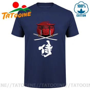 Tatooine, Samuraj Príbeh T-shirts Mužov Japonsko Štýl Oblečenie Samuraj Katana Torigate Kanji Tričko Lete Spôsob Samuraja, T Košele