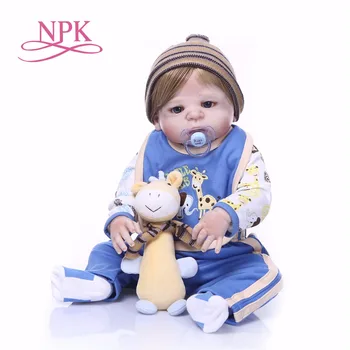 55 cm Full Silikónové Reborn Baby Doll Hračky 22 inch realistické bebe Realistické Novorodencov Bábika Krásny Darček k Narodeninám hračky bábiky