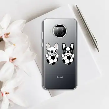 Francúzsky buldog pet Telefón Prípade Transparentné pre Xiao Redmi poznámka 10 t 8 9 pro lite 11 Huawei P česť 8 10i 20 30 40 smart 2019