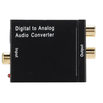 5V Digitálneho na Analógový Audio Prevodník Adaptér Optického Vlákna Koaxiálny Toslink SPDIF RCA Pre TV Set-top Boxy, DVD, Zosilňovač