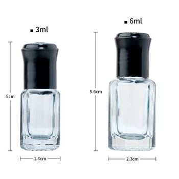Prenosné Prejdite Na Sklenené Fľaše Prázdne Vôňa Parfumu Esenciálny Olej Fľaše
