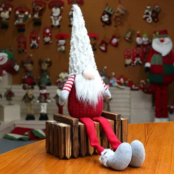 Santa Látkové Bábiky Narodeninám Pre Domáce Vianočné Dovolenku Dekorácie 2019 Nový Rok Ornament Vianoce Dekor#20